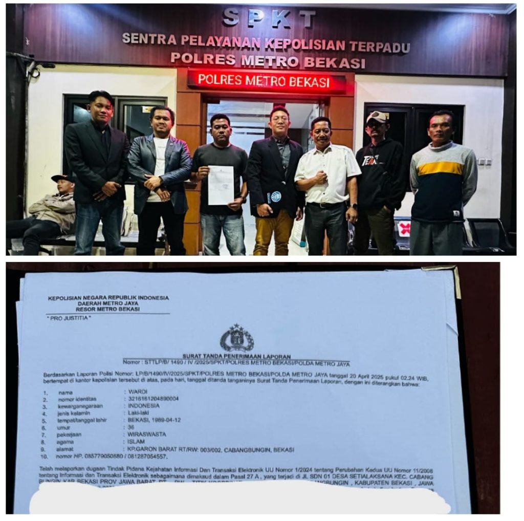 Waduh…!!! Viral di Medsos Oknum Suruhan Kontraktor Yang Hina Masyarakat Cabangbungin, Akhirnya Dilaporkan ke Polisi