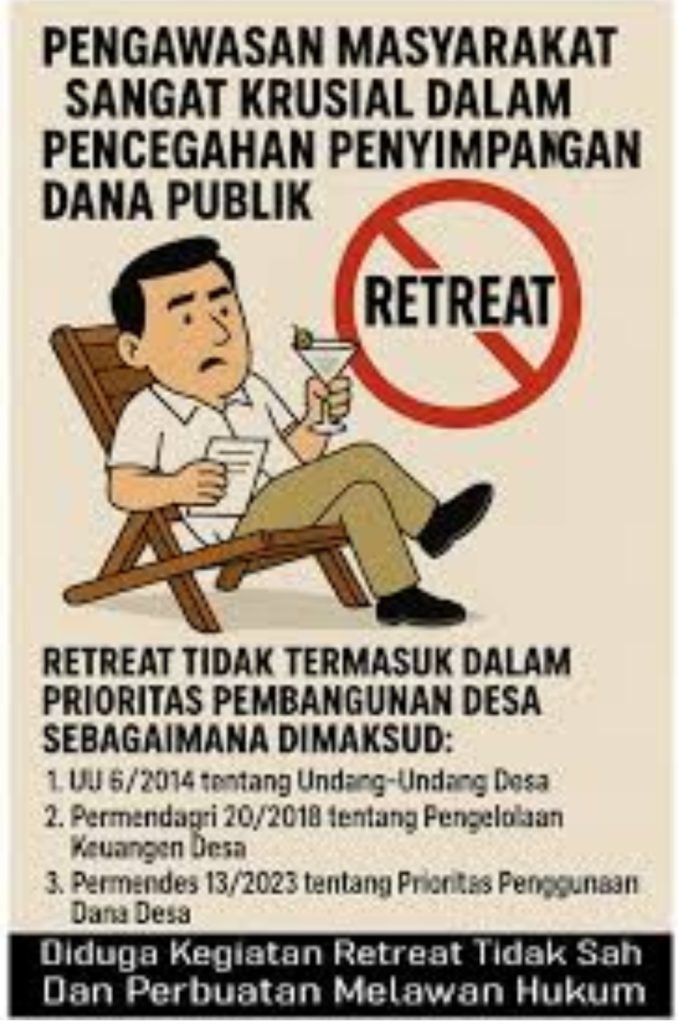 Diduga Retreat Gunakan Dana DBHP Rp 1,464 Miliar, Apdesi Purwakarta “Kangkangi” UU 1/2022 dan Permendes 13/2023
