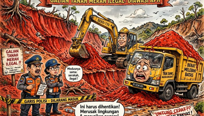 Dugaan Penambangan Tanah Merah Ilegal di Desa Gardu dan Legokhuni, APH Diminta Turun Tangan